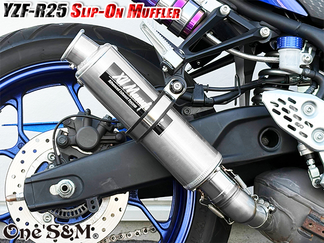 NEW YZF-R25 MT25 MT03用 ワンズ管 スリップオンマフラーセット 純正