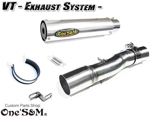 純正エキパイ専用 50.8mm マフラー中間パイプ付き VT250F VTZ250 FG FH