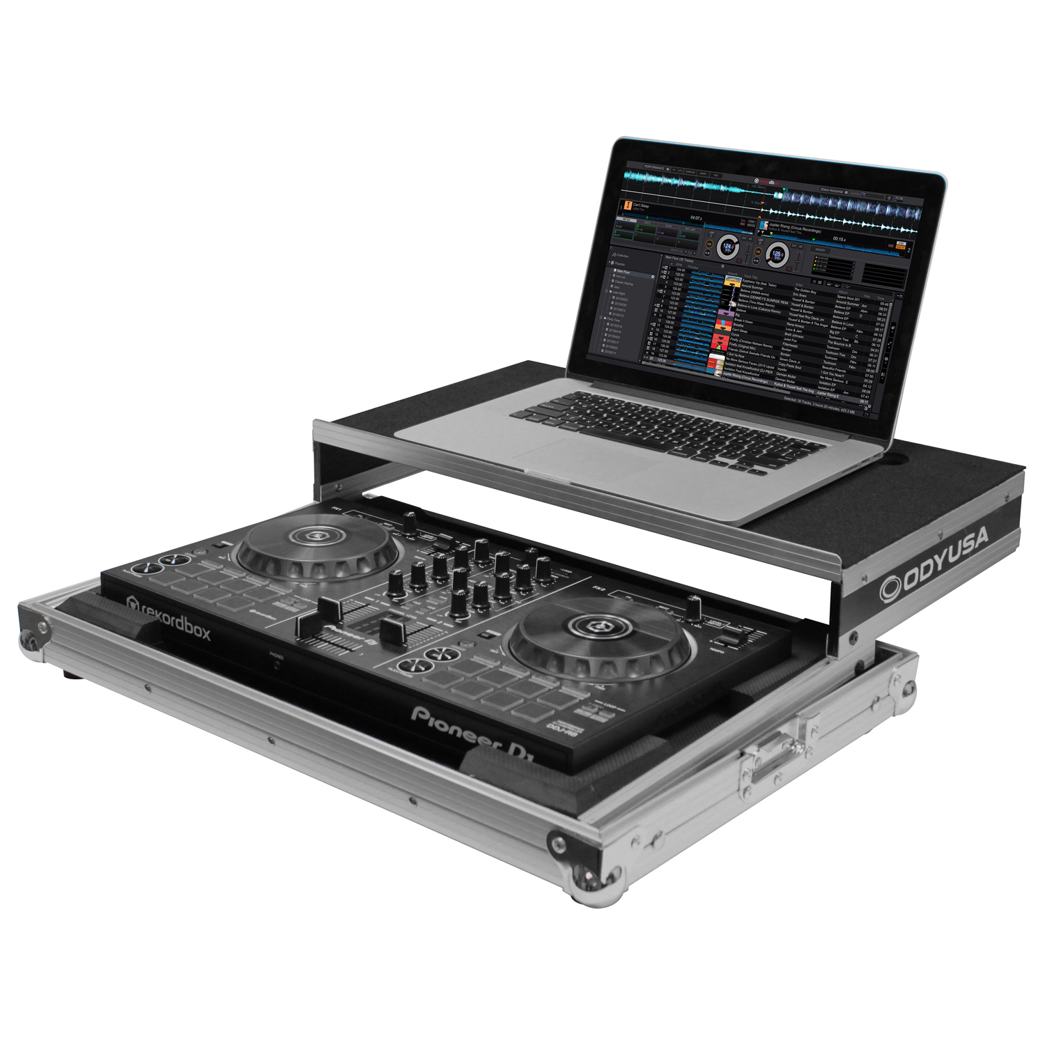 Low Profile Pioneer DDJ-400 / DDJ-RB / DDJ-SB3 Flight Case with