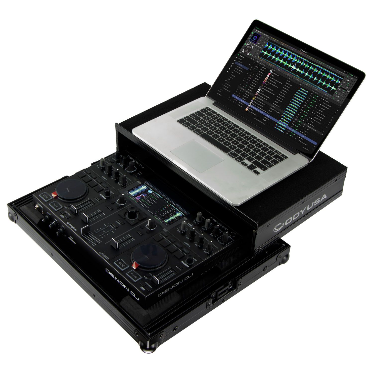 Denon DJ Prime GO Black Label Case with Glide Style Laptop
