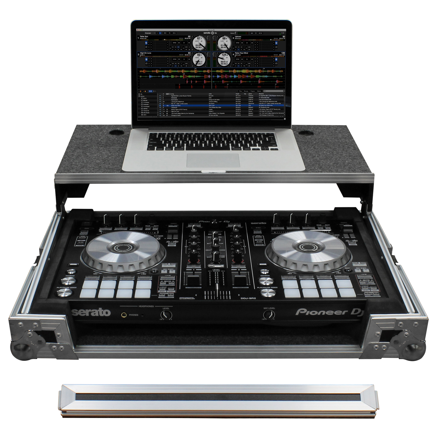 Pioneer DDJ-SR2 Flight Case with Glide Platform - Odyssey Cases