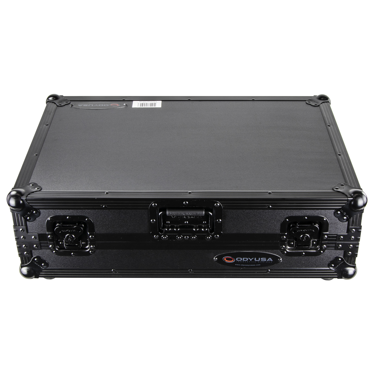 Black Pioneer DDJ-800 Flight Case with Bottom 1U Rack Space and