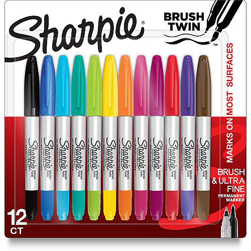 Sanford Brush Twin Permanent Markers (2168237) | OfficeCrave.com