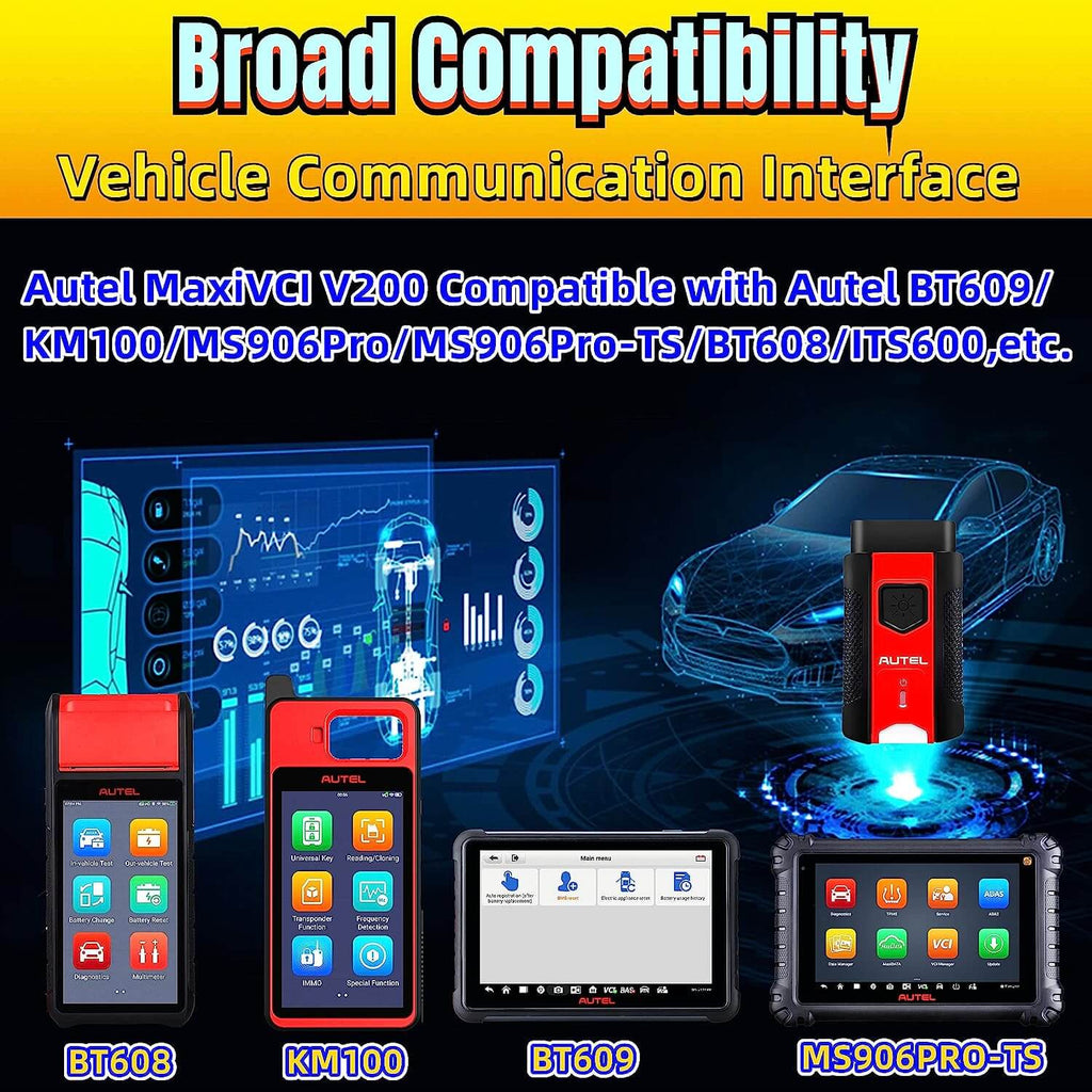 Autel MaxiVCI V200 VCI200 OBD2 Bluetooth Connector Adapter – OBD