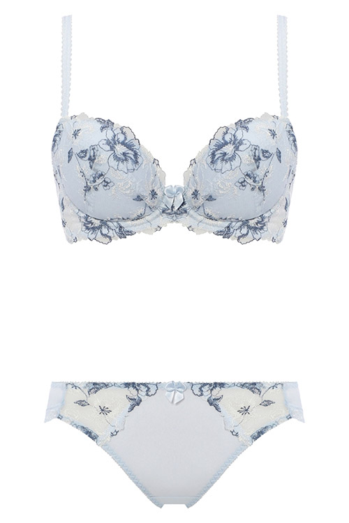 WHUHikini34Y3S1RL1｜トリンプ 美胸ソフトブラ クラッシーペタルズ