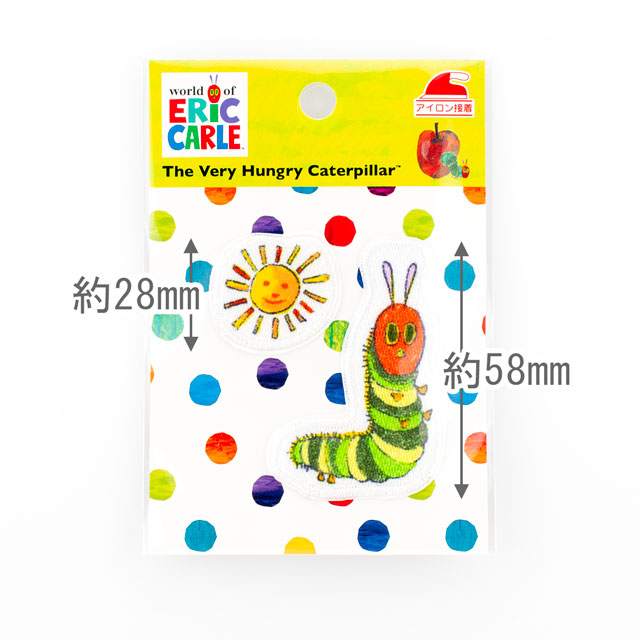 ワッペン はらぺこあおむし シールワッペン（EC550） EC03 オカダヤ