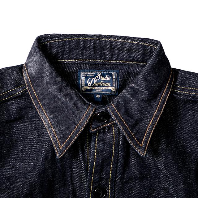 Studio D'Artisan 14oz. Selvedge Denim Work Shirt - Okayama Denim
