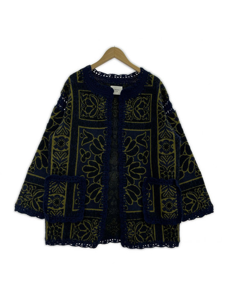 AMERI ジャケット RUG PATTERN KNIT JACKET｜商品番号：2200024598288