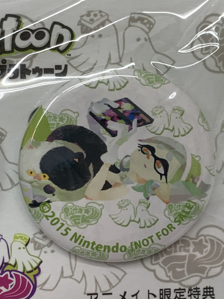 スプラトゥーン シオカラーズ 缶バッジ アニメイト限定特典 未開封