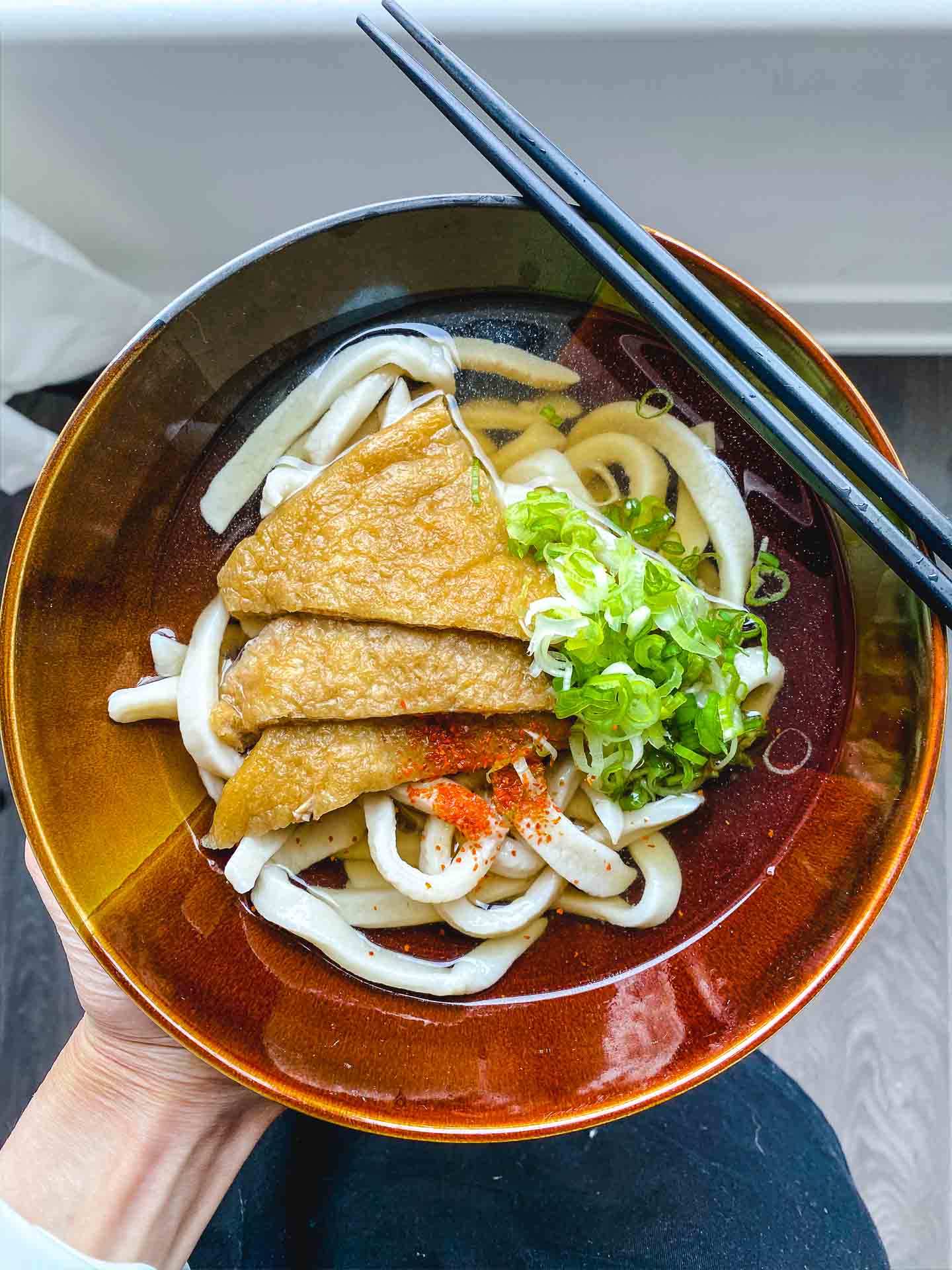 Kitsune Udon きつねうどん (Vegan) - Okonomi Kitchen