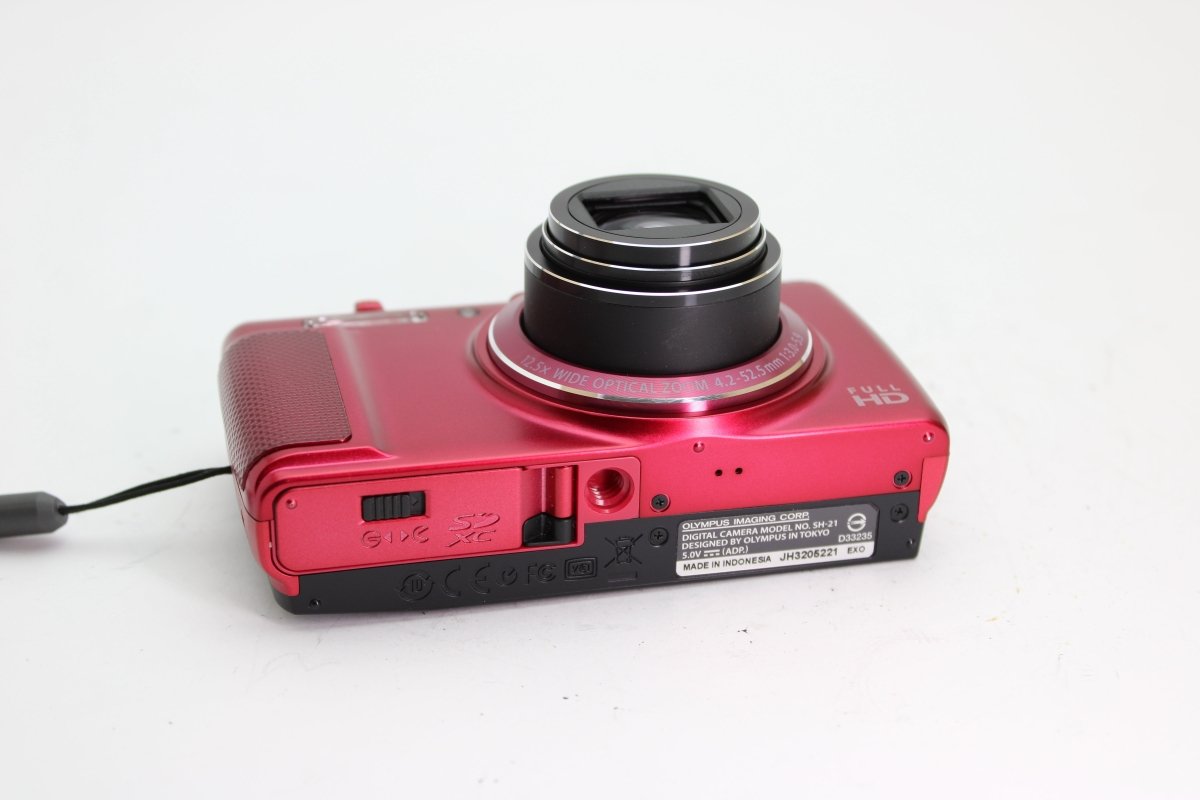 Olympus SH-21 Red Digital Camera 16MP (#2534) - OldCamsByJens