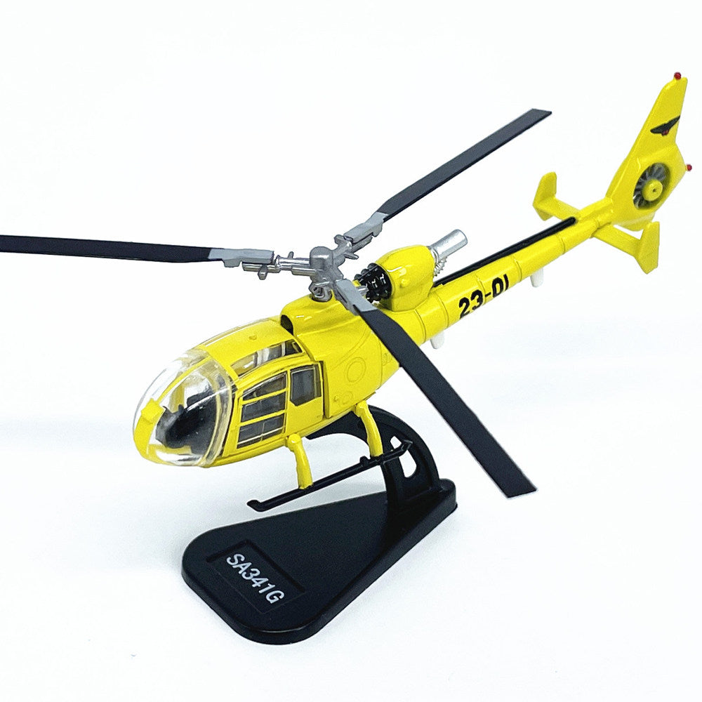 1/100 Scale Aérospatiale Gazelle SA 341 French Helicopter Diecast