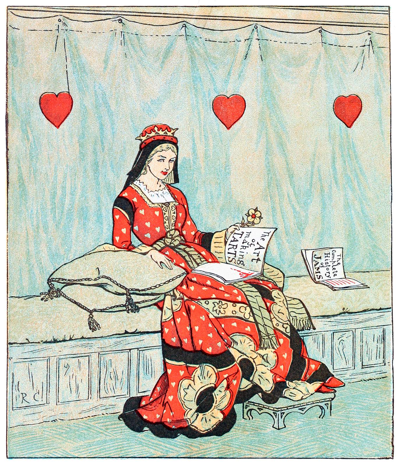 Queen of Hearts | Old Book Illustrations