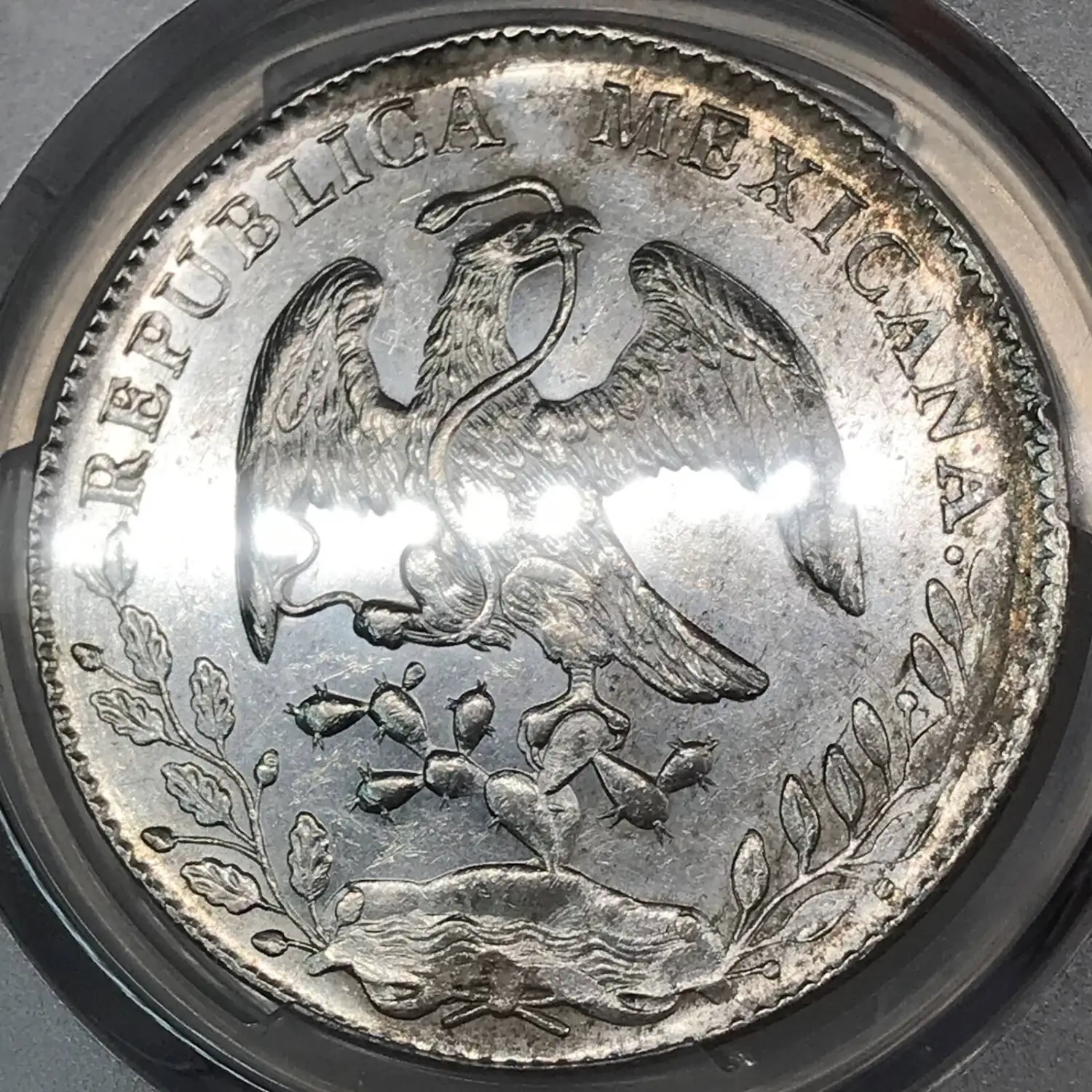 1896-Zs FZ Mexico Silver 8 REALES PCGS Genuine - UNC Details (92