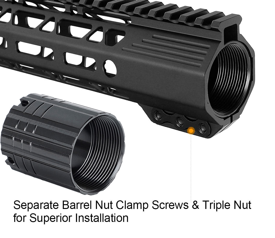 AR-15 フリーフロート M-Lok ハンドガード 7