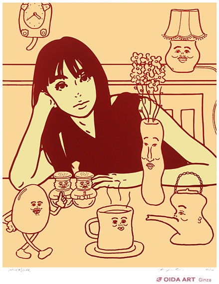 KYNE(キネ) KYNE×NONCHELEEE「Untitled」（2023/ベージュ） | 絵画など