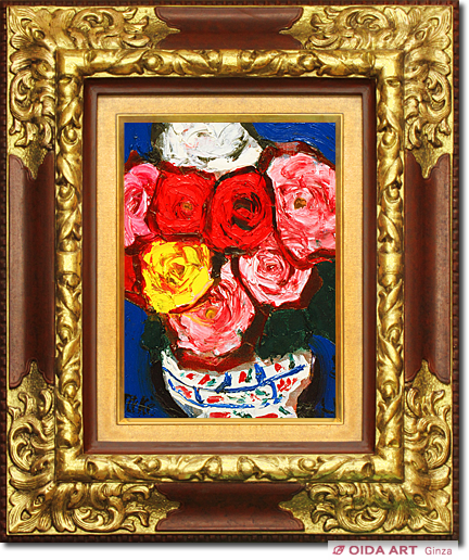 林武 薔薇（4号） | 絵画など美術品の販売と買取 | 東京・銀座 おいだ美術