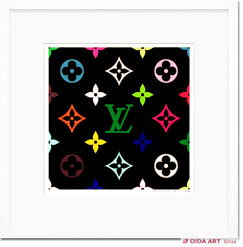 村上隆 Superflat Monogram (green) | 絵画など美術品の販売と買取