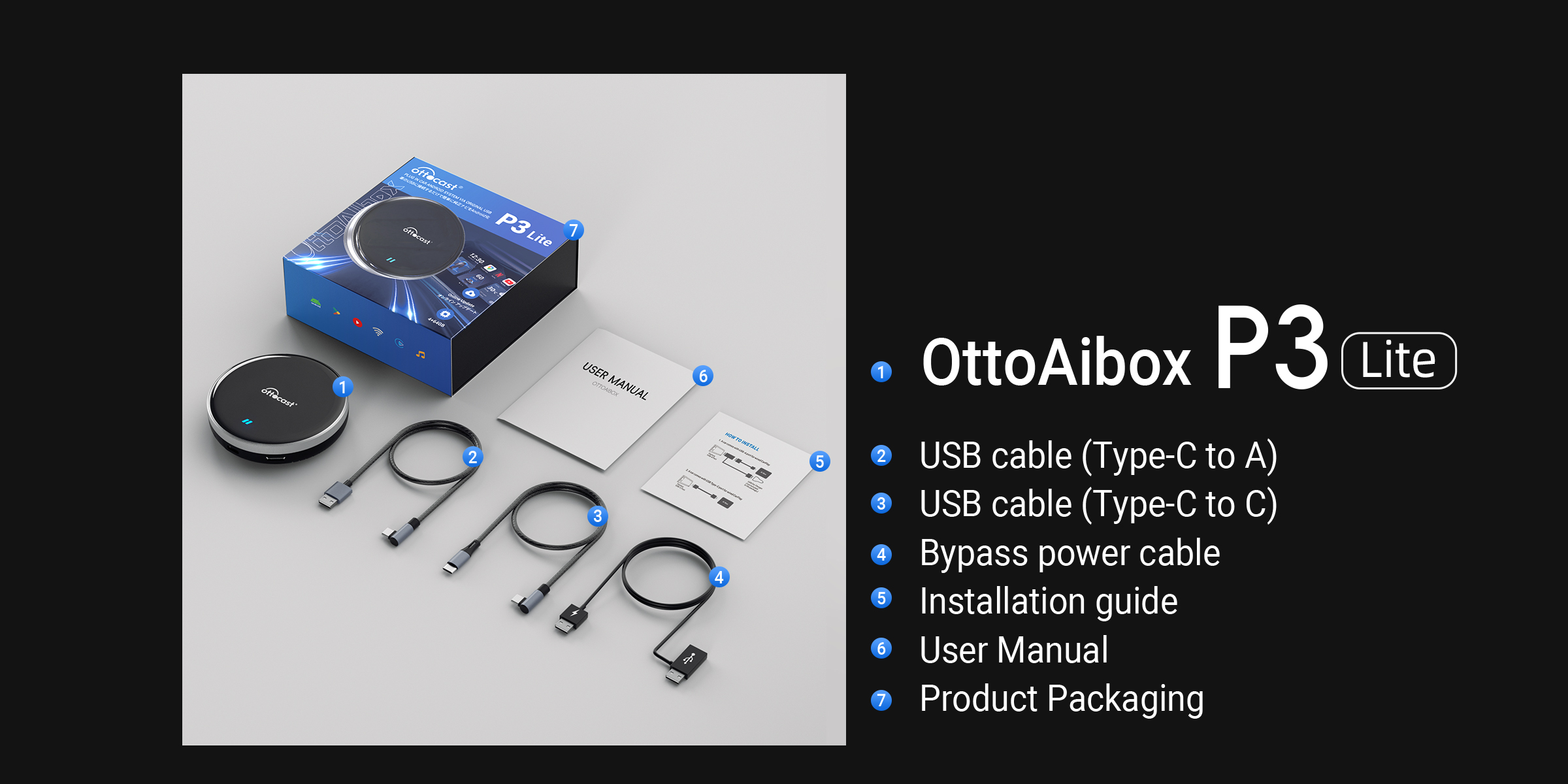 Ottocast|2025 Must-Have P3 Lite AI Box Carplay for Your Car