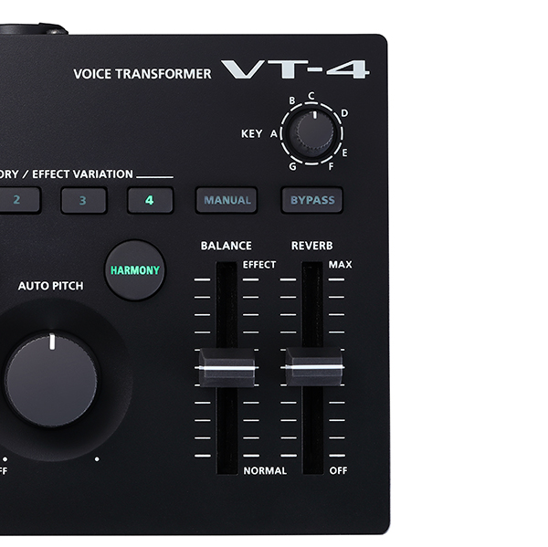ROLANDのボイスエフェクター、VT-4のご紹介ページです。
