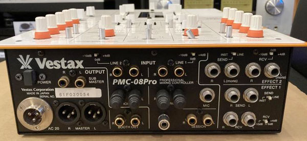 中古品】Vestax/DJミキサー/PMC-08Pro WH -DJ機材アナログレコード専門