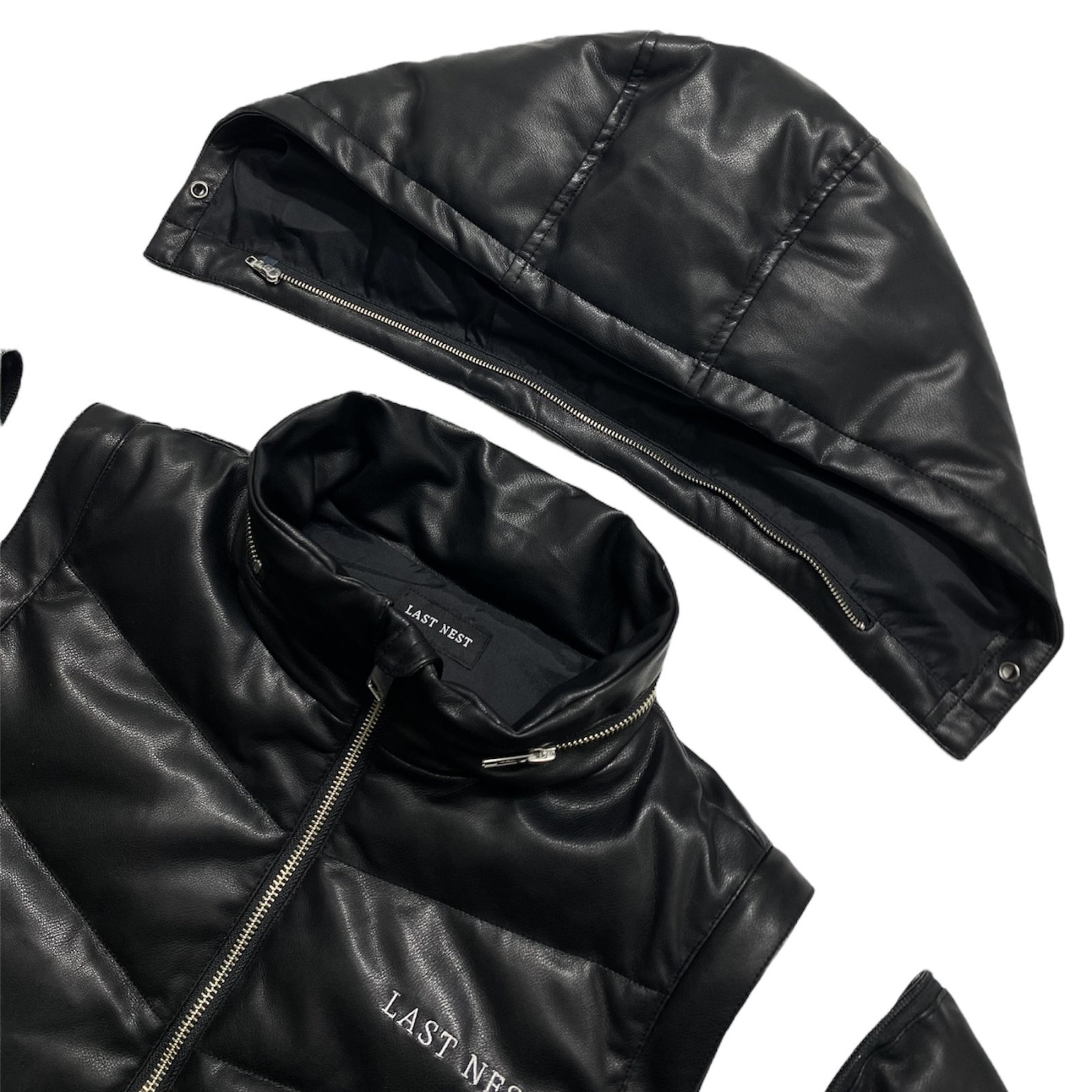 LAST NEST / leather down jacket v2 - OTHELLO KUMAMOTO