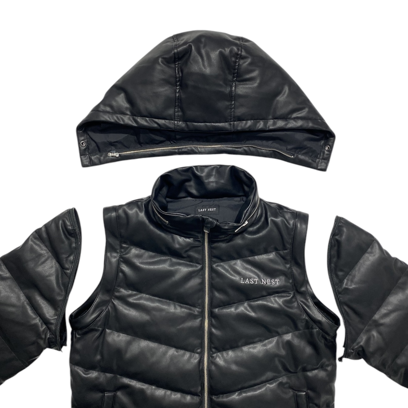 LAST NEST / leather down jacket v2 - OTHELLO KUMAMOTO