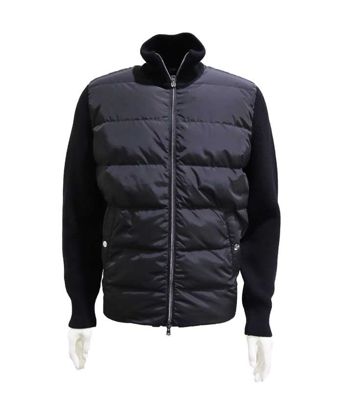 ヘルノ メンズ ニット×ダウン ハイブリッドジャケット | アウトレット