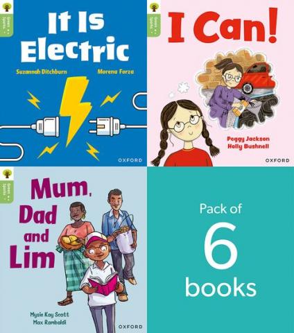 Oxford Reading Tree: Green Sparks: Level 1+: Pack of 6 | Oxford