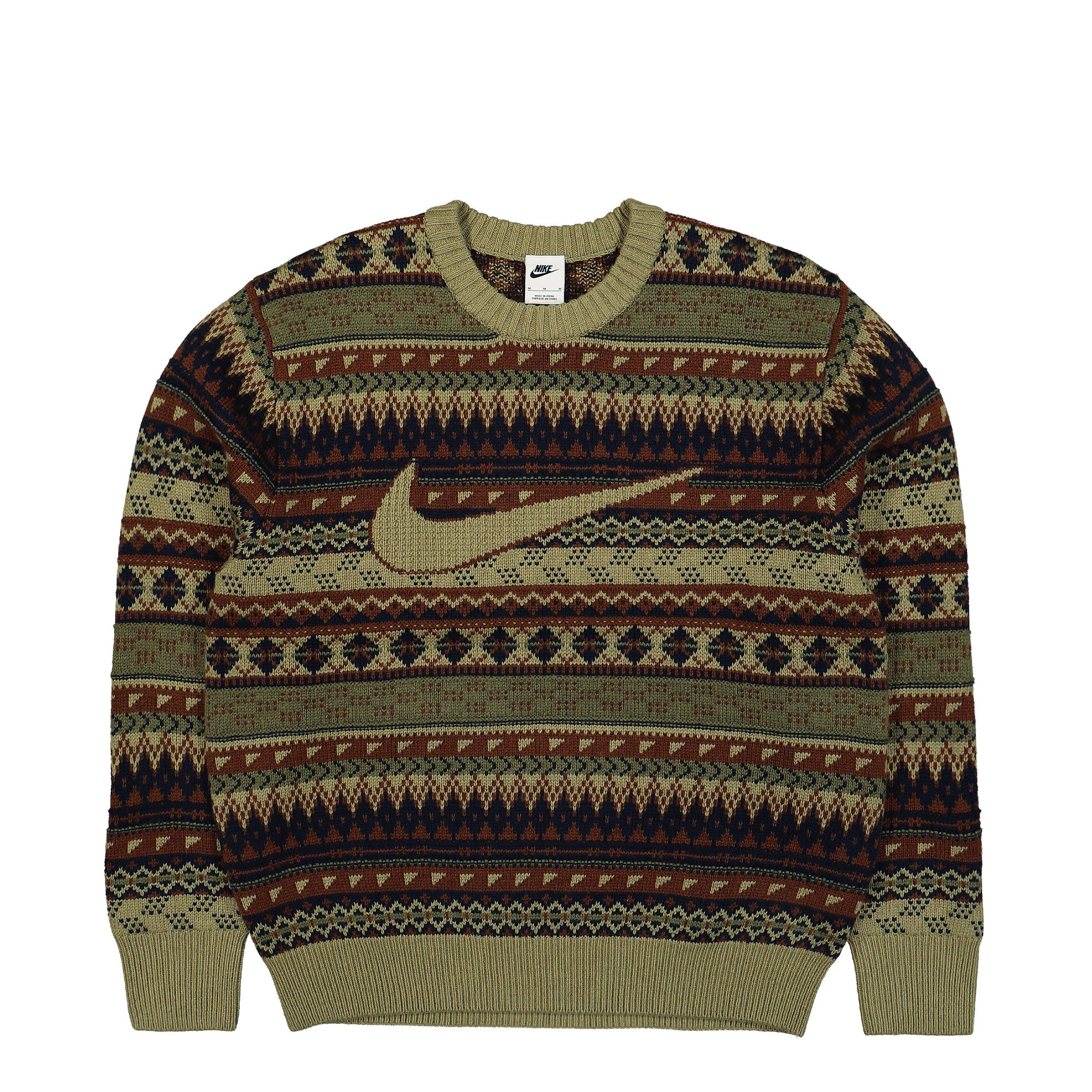 Nike Life Fair Isle Swoosh Sweater FZ0125 276 | OVERKILL