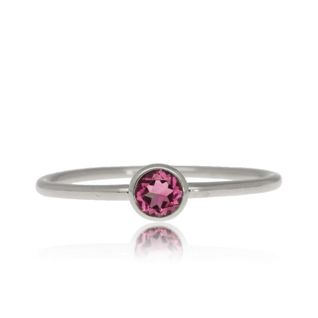 K18/Pt「ピンクトルマリン スフレバース」リング｜【オレフィーチェ