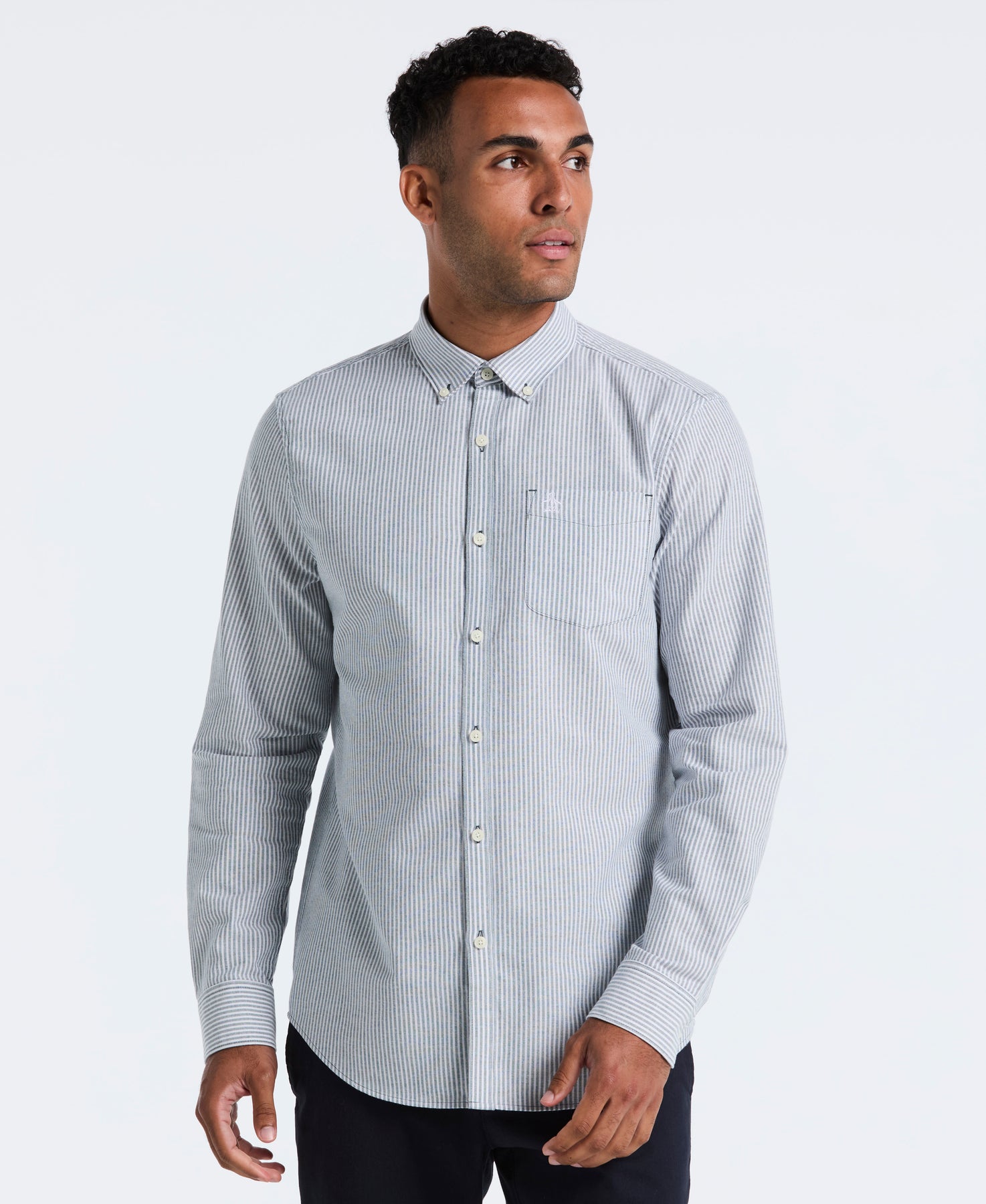 Oxford Long Sleeve Stripe Shirt – Original Penguin US