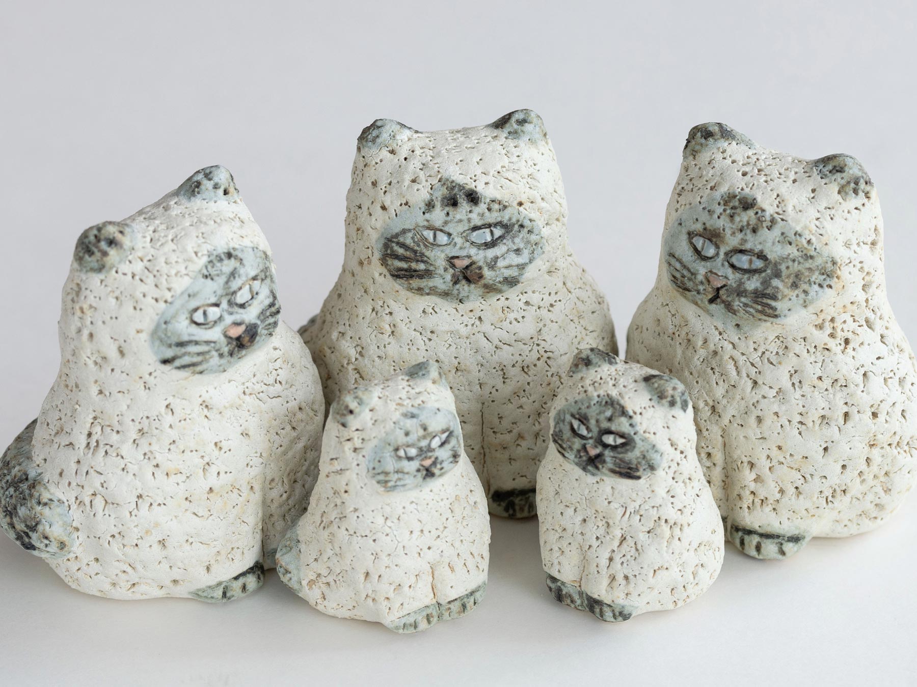 幸生窯 陶のオブジェ／猫｜オブジェ・ぬいぐるみ｜オルネ ド フォイユ