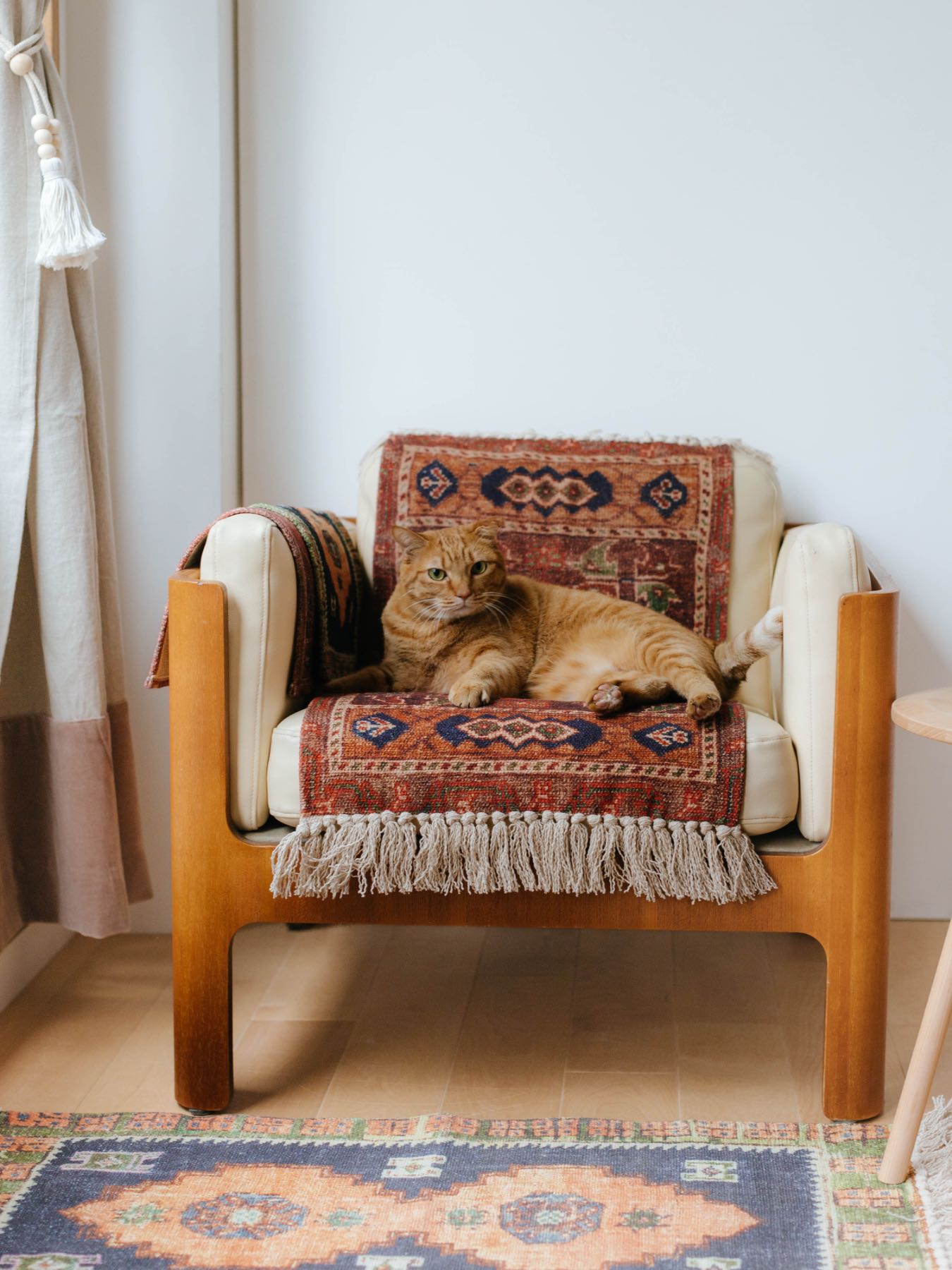 オリジナル・ヴィンテージラグ柄プリントマット｜マット｜オルネ ド