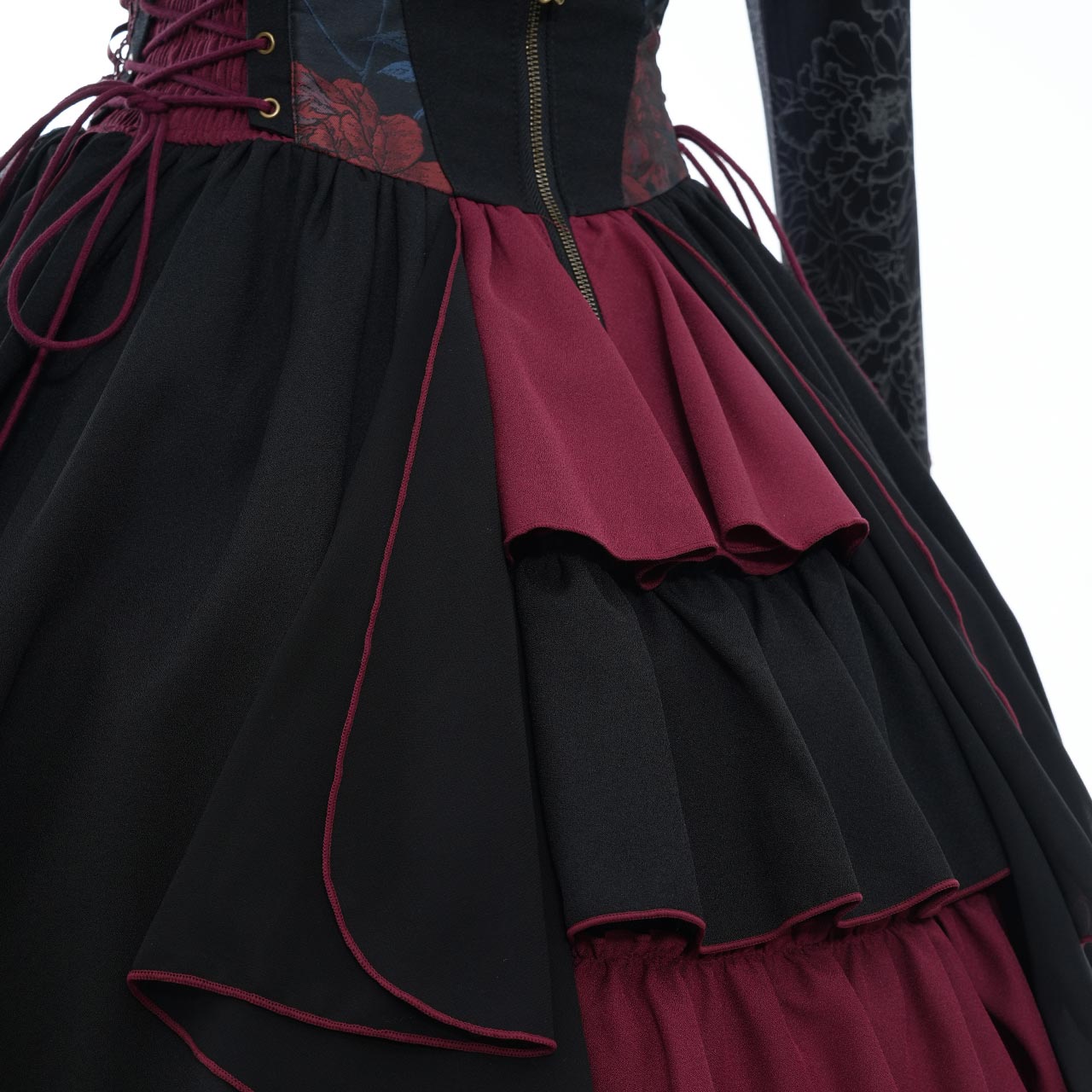 OZZON JAPAN / 桃花幻夢・花揺ぼんぼりスカート