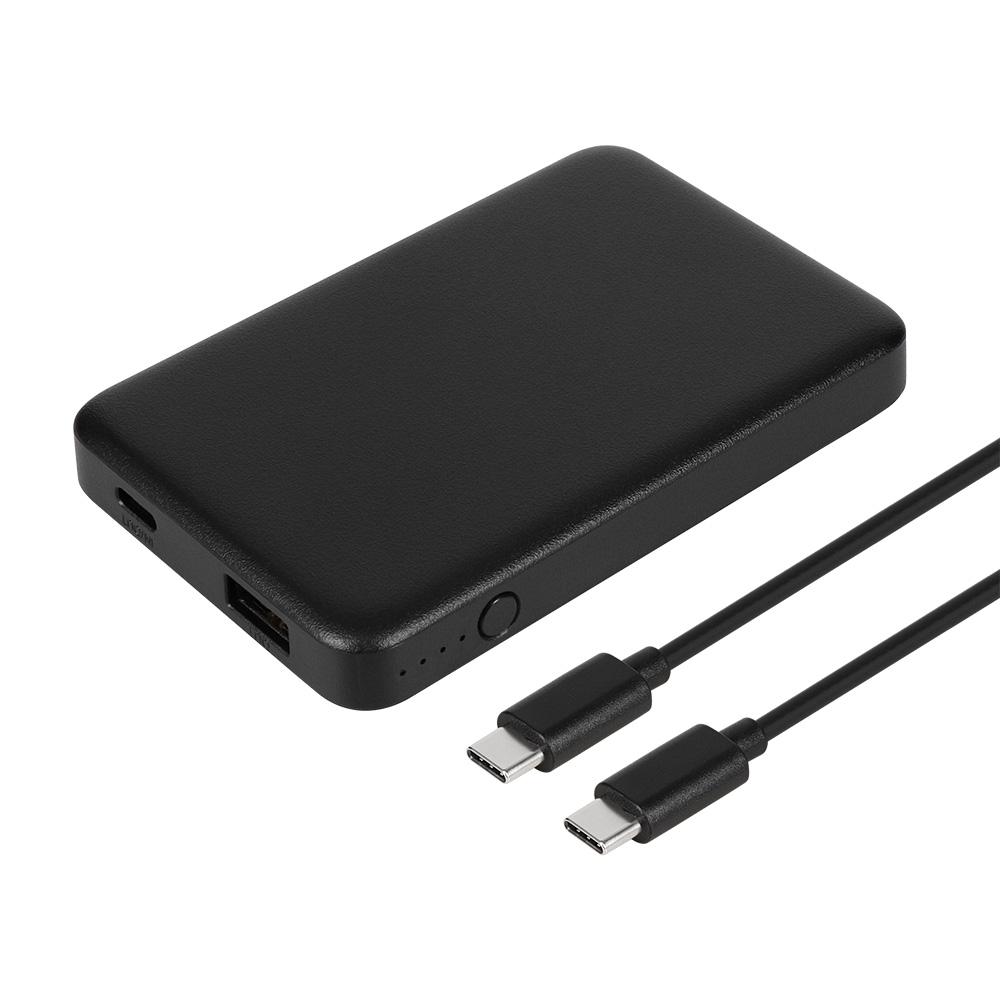 販路限定】USBケーブル2本付属 5000mAh 最大12W入出力対応 USB Type-C