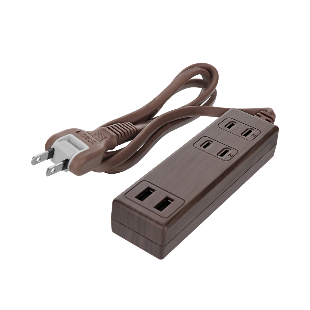 スマートICでかしこく充電 USB Type-A×2ポート付き 雷サージ軽減