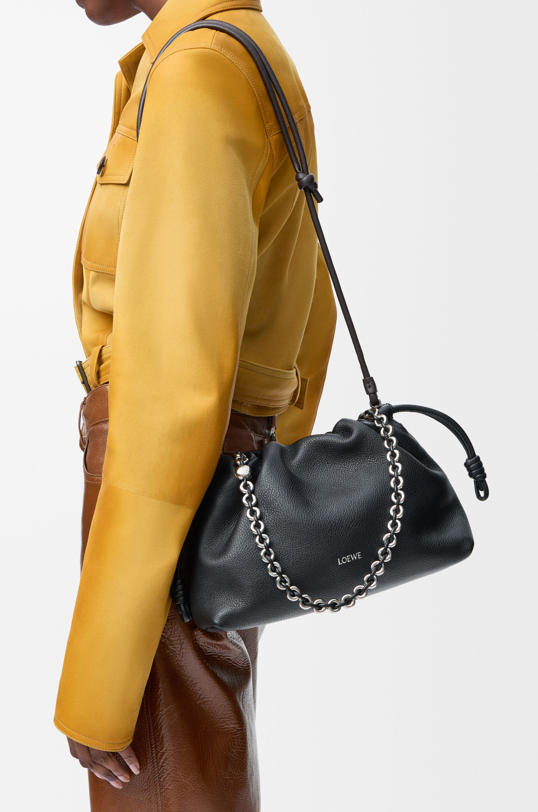 フラメンコパース ミディアム（ファイングレインカーフ） ブラック