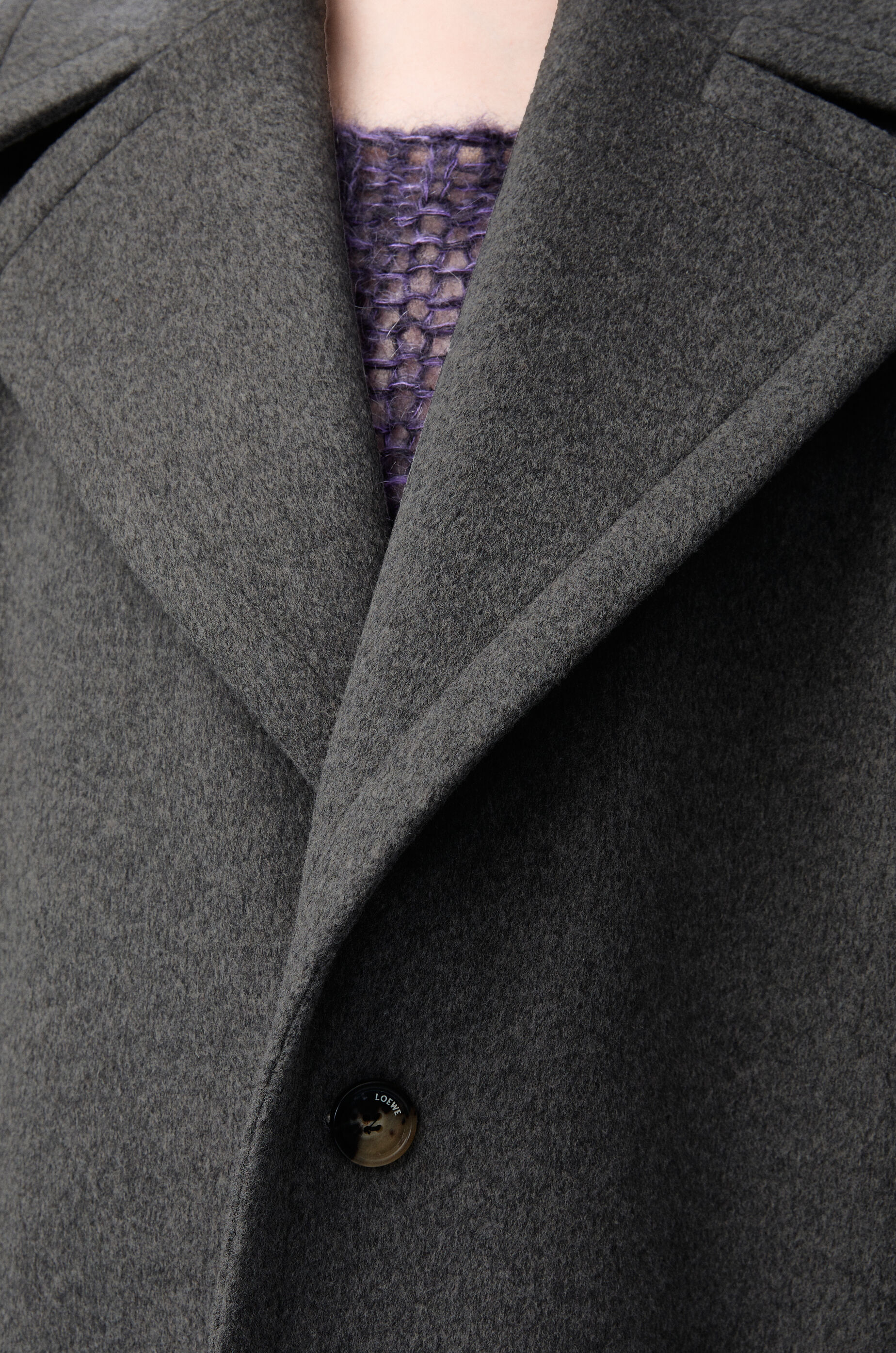 ショート コート（ウール） グレー - LOEWE Japan official website