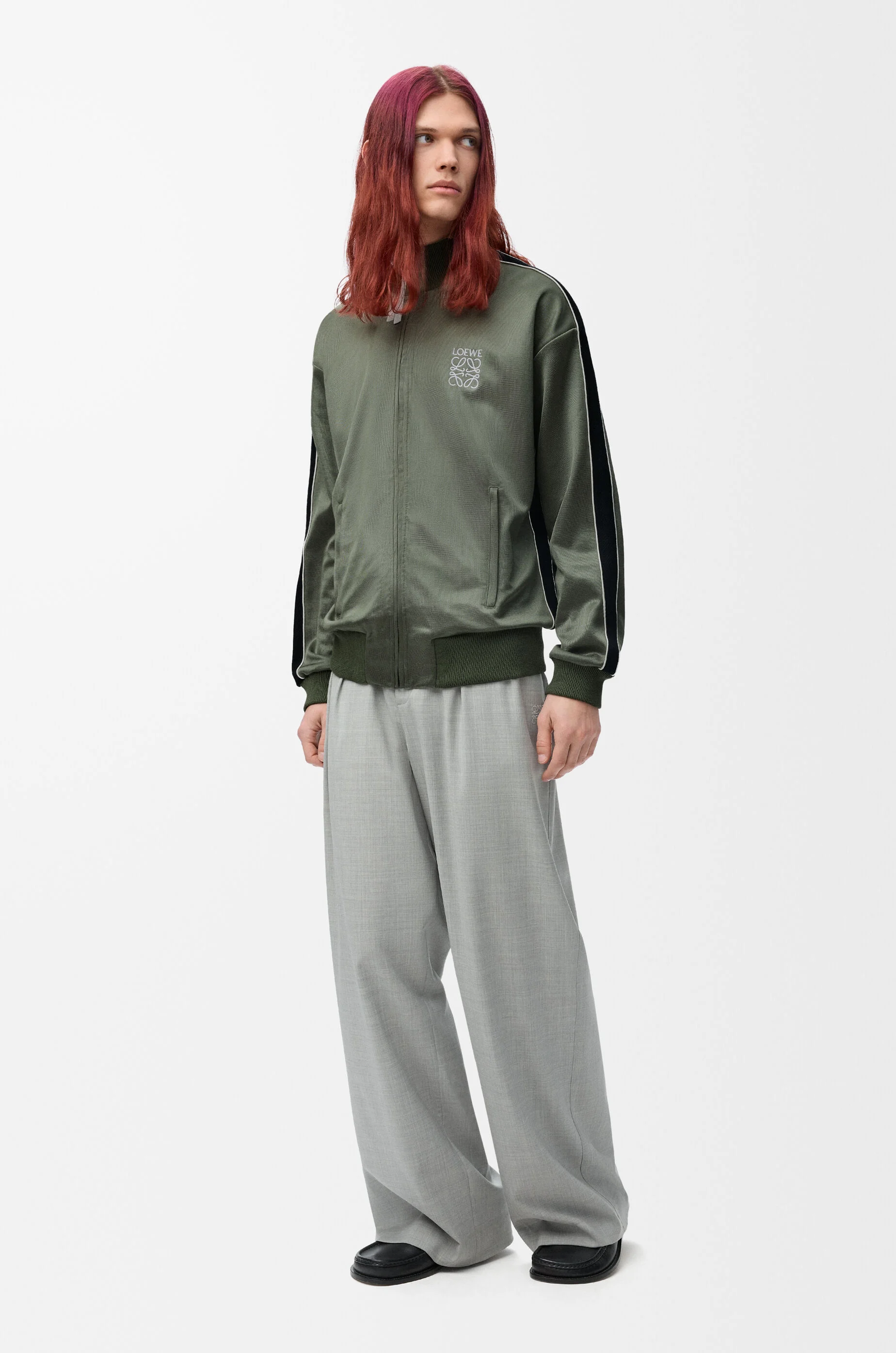 トラックスーツ ジャケット（テクニカルジャージー） グリーン - LOEWE