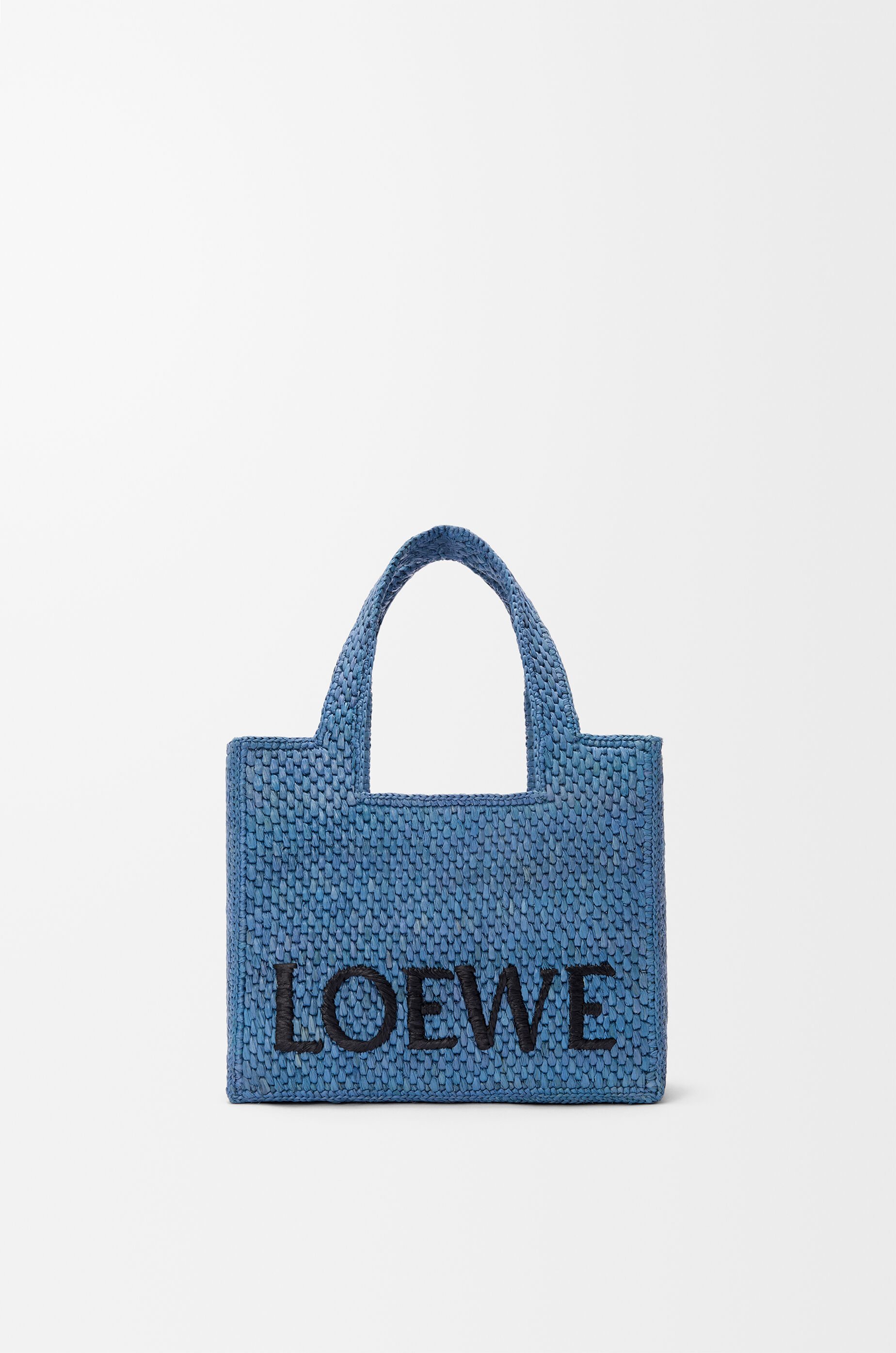 ロエベフォント トート スモール（ラフィア） ブルー - LOEWE Japan