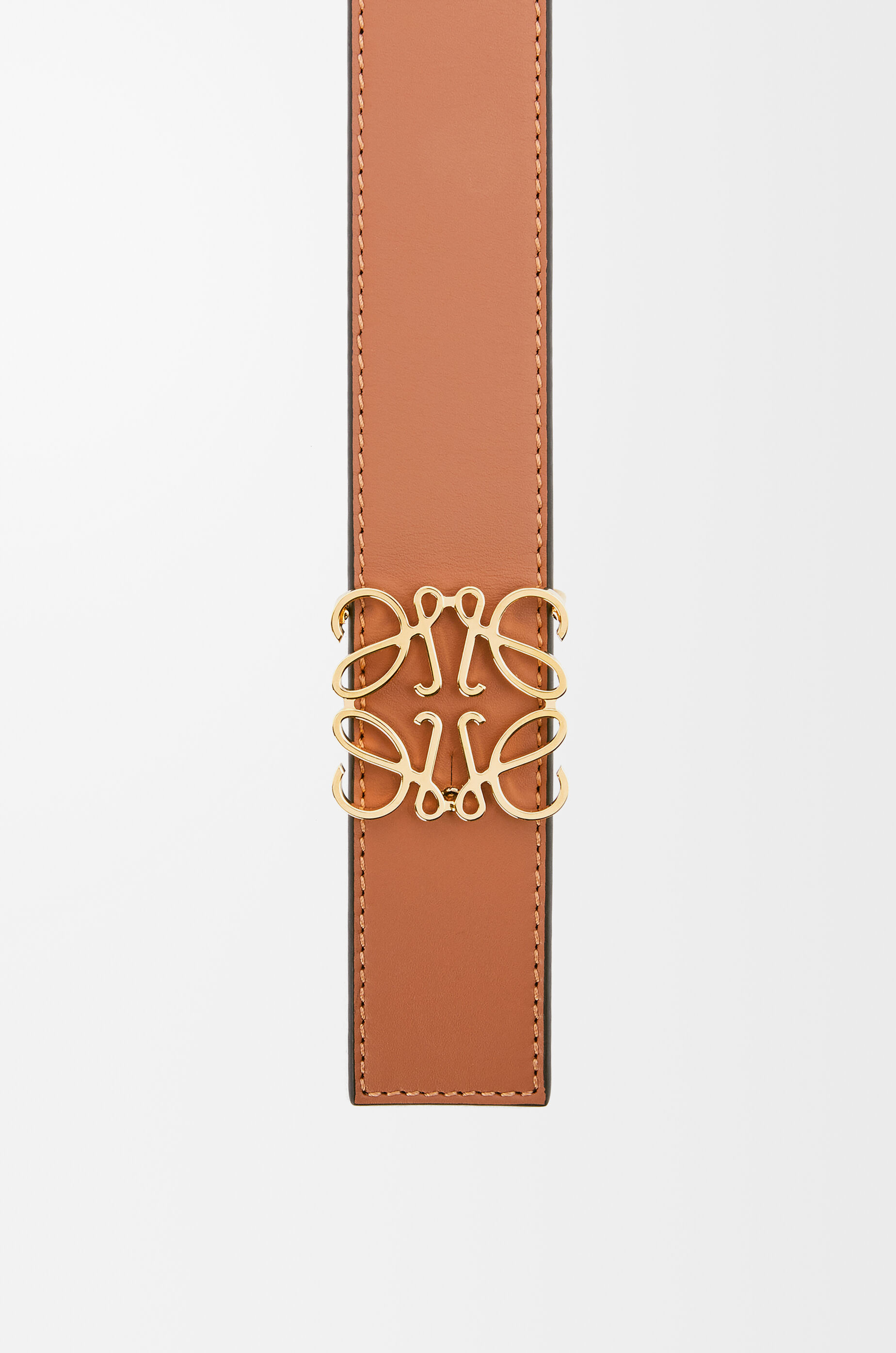 リバーシブル アナグラム ベルト（スムースカーフ） ブラウン - LOEWE