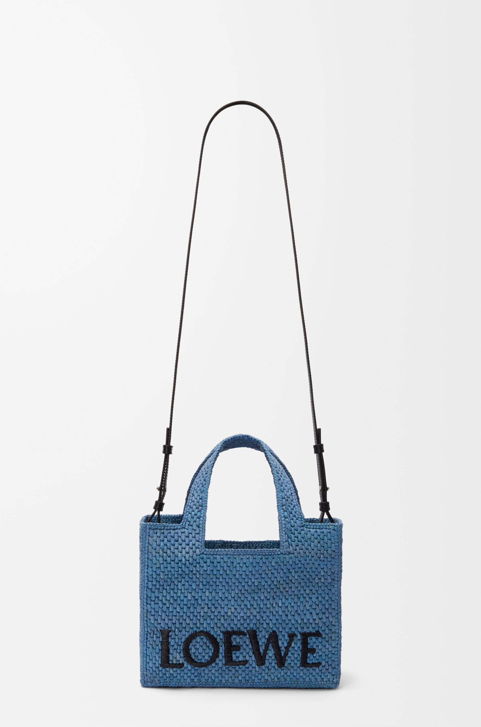 ロエベフォント トート スモール（ラフィア） ブルー - LOEWE Japan