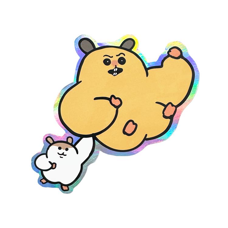 クリエイターズサーカス ステッカー 大サイズ yukke ムキムキのハム