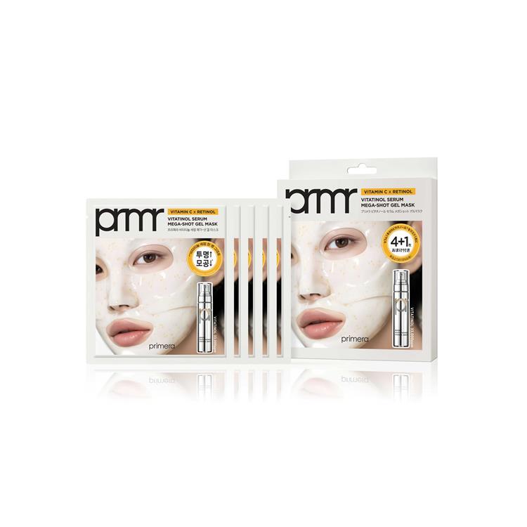 ビタチノール セラム メガショット ゲルマスク 5枚入: コスメ