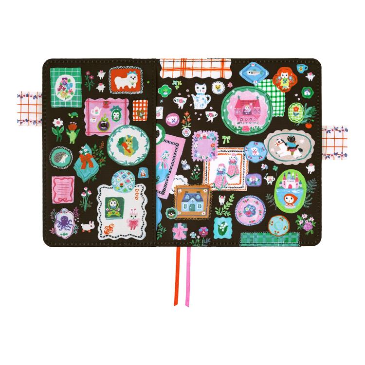 ほぼ日手帳カバー オリジナル 北岸由美 しろねこのテーブル