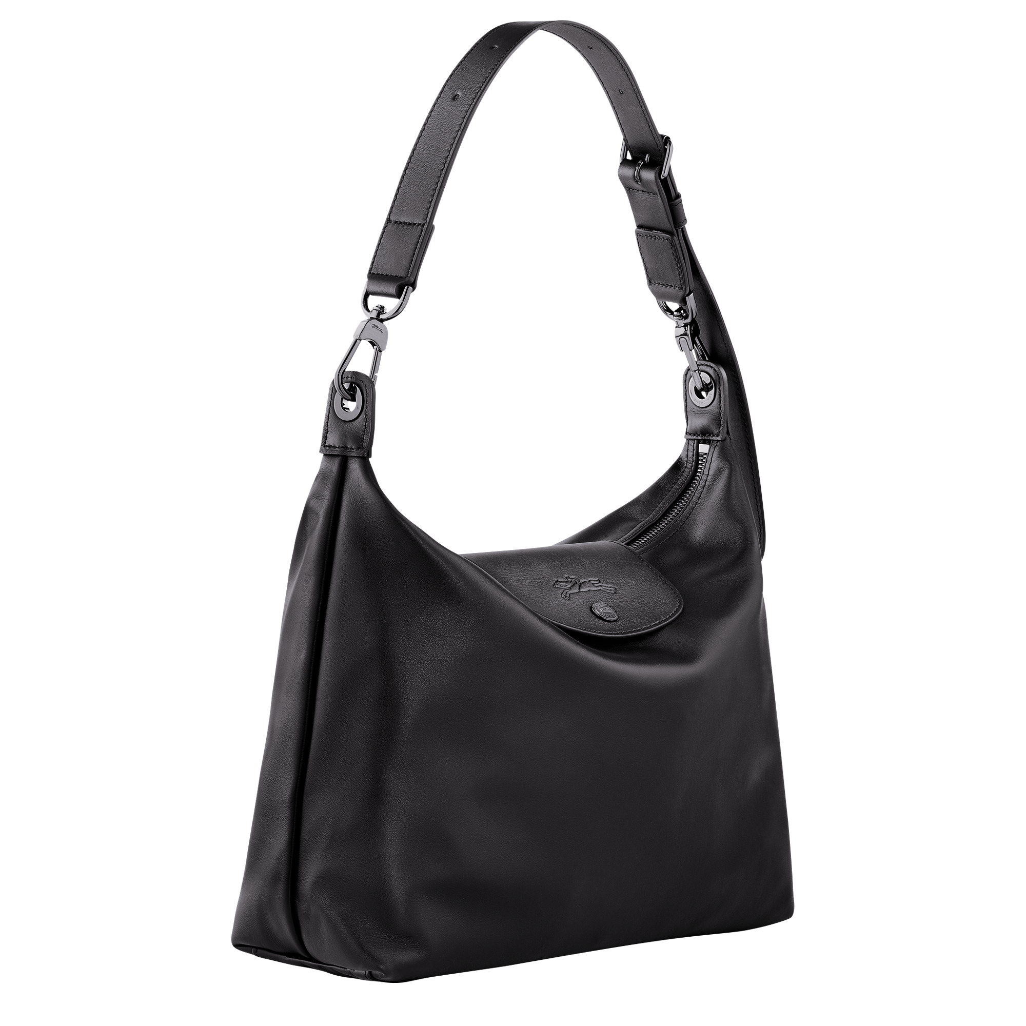 Le Pliage Xtra M Hobo bag Black - Leather | Longchamp US