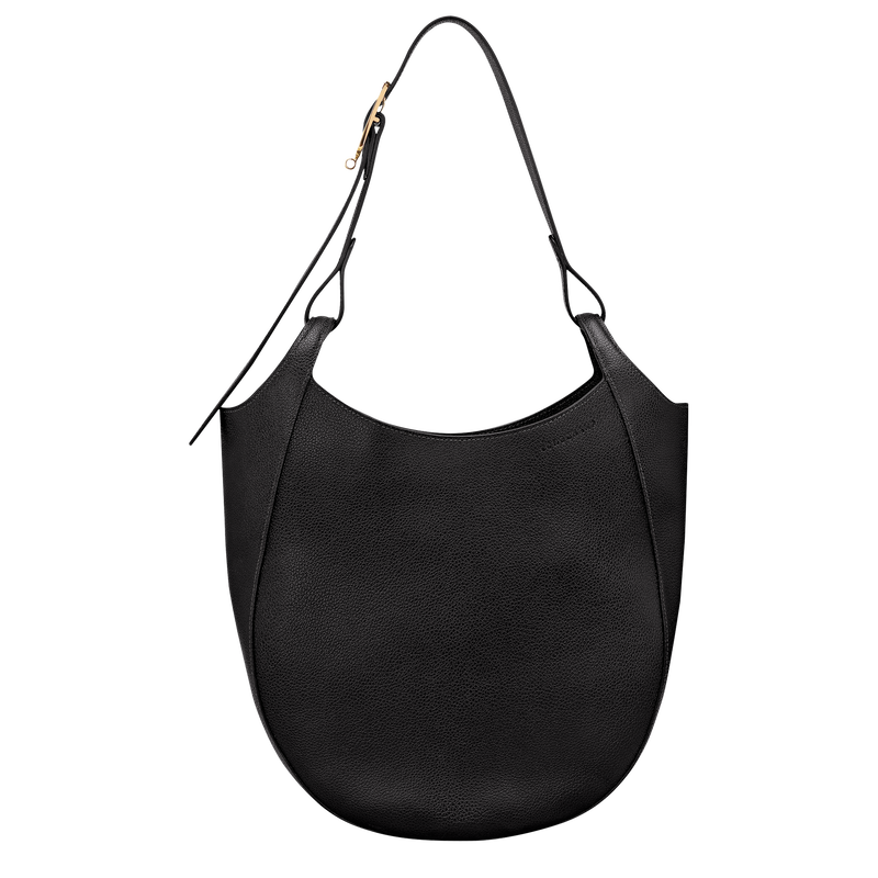 Le Foulonné L Hobo bag Black - Leather | Longchamp US