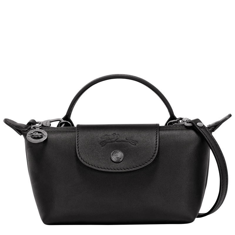 Le Pliage Xtra XS Pouch Black - Leather | Longchamp US