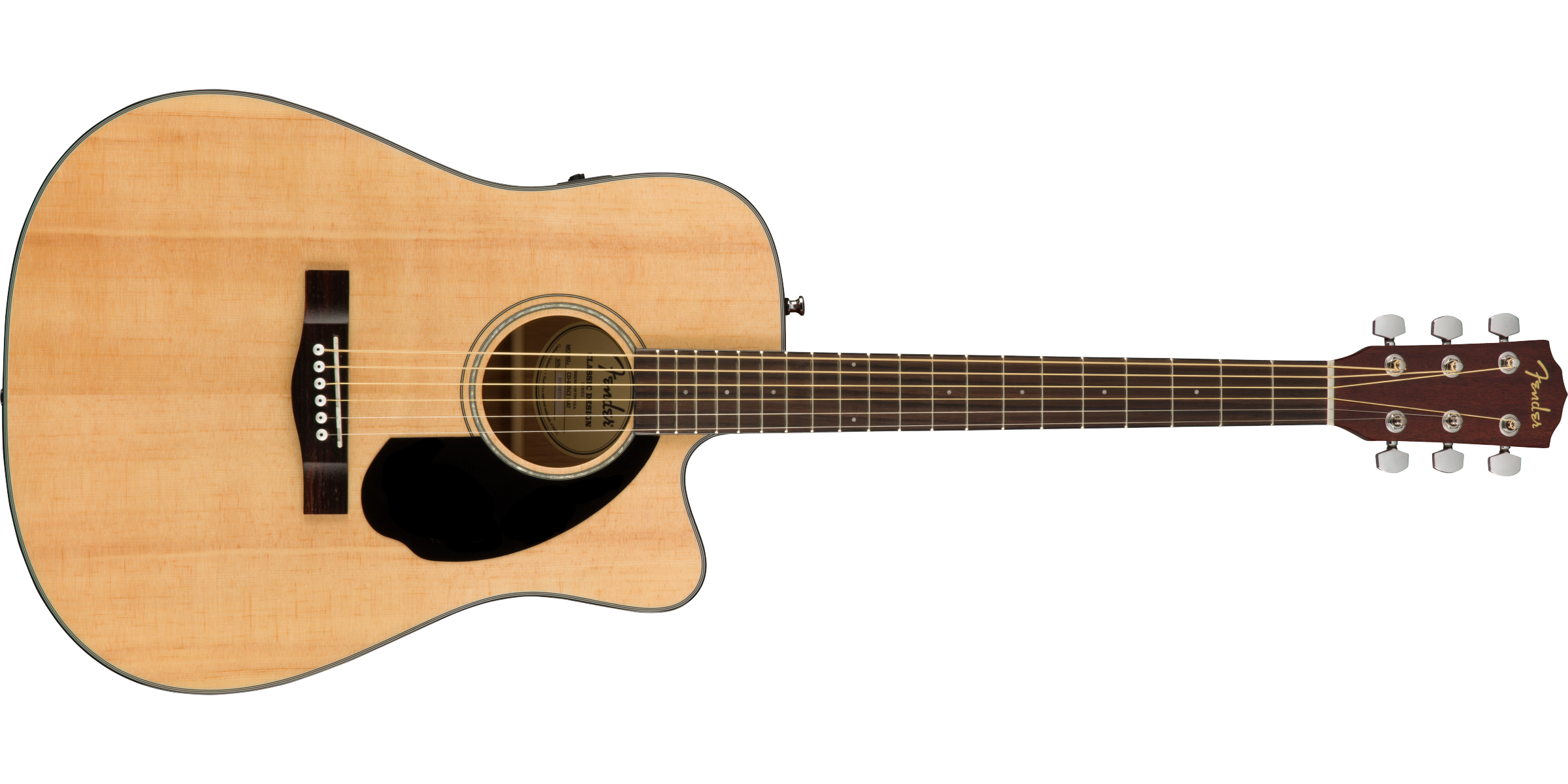 Fender CD-60SCE Dreadnought, Walnut Fingerboard - Natural